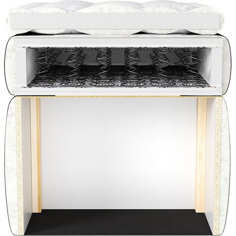 Mömax Boxbett Lucy 2 Grau ca.180x200cm mit Topper (1/5)