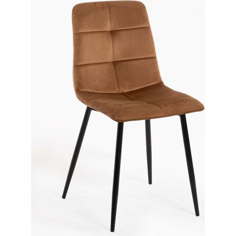 Sillas Comedor - Silla Daris Terciopelo - Marrón Claro (1/5)