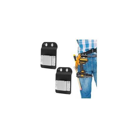 2 Pièces Porte Visseuse Ceinture Support de Ceintures de Forage Marteau pour Outil Ceintures Clip on Porte Outils pour Ceinture Clip Outils pour Mètres Rubans,Perceuse (1/5)