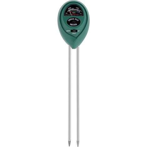 3-in-1 Bodentest-Set für Pflanzen und Blumen: pH-Meter, Feuchtigkeitsmesser, Lichtmesser – ideal für den Garten (1/5)