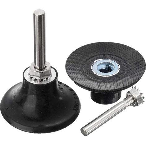 2Pcs 50mm Plateaux de Polissage Disc Pad Support Disque Abrasif Ponçage Mandrin avec Tige de 6.35mm Support de Disque Ronde à Verrouillage Changement Rapide pour Outil Rotatif Ponçage Polissage (1/5)