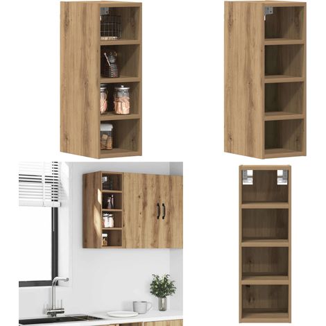 vidaXL Hängeschrank Artisan-Eiche 20x29,5x60 cm Holzwerkstoff (1/5)