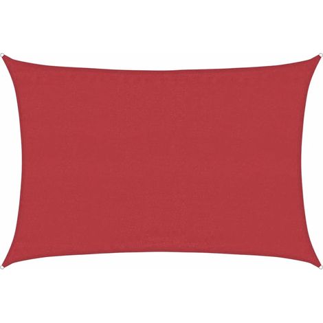 Maison Exclusive - Sonnensegel 160 g/m² Rot 3,5x5 m HDPE