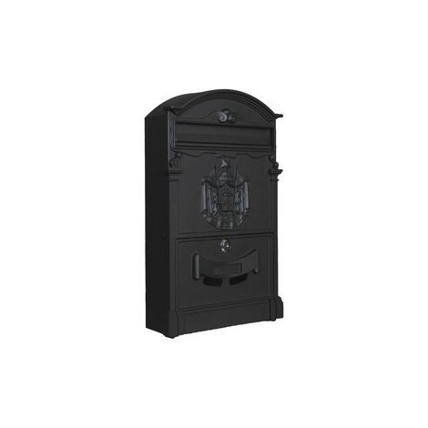 C CASSETTA POSTALE REGIA NERO 9005 25,5X9X41CM