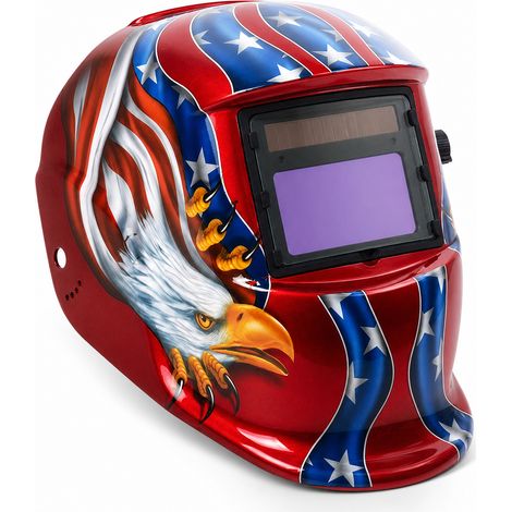 Solar-Automatik-Schweißhelm Roter Adler (1/5)