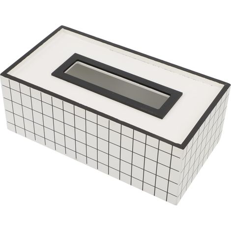 Dispensador de pañuelos de madera para el hogar. Caja de almacenamiento para pañuelos de papel.