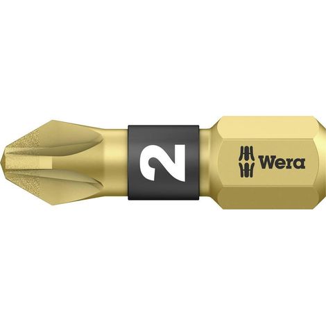 Wera 855/1 BDC punta de cruz PZ 2 25 mm metálica