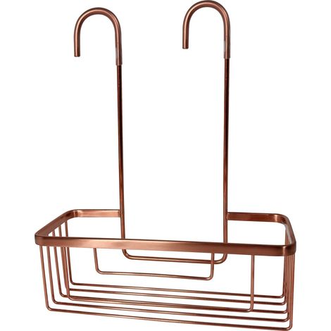 GEDY 24898200000 OTTAVIANO Porta objetos colgable para grifería oro rosa - ref: 24898200000 (1/2)
