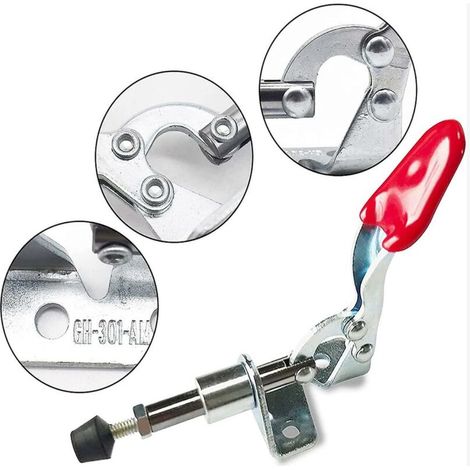 4 pièces pince horizontale push-pull outil à main pince à bascule à dégagement rapide pour le fonctionnement de la Machine (1/4)