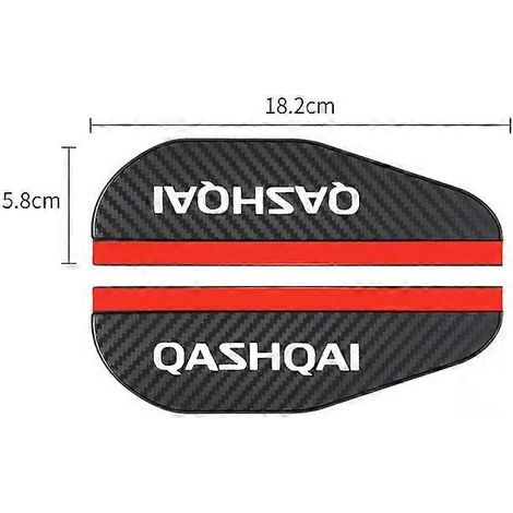 rétroviseurs extérieurs en fibre de carbone avec œillets anti-pluie pour Nissan Qashqai J10 J11 - Accessoires auto (1/4)