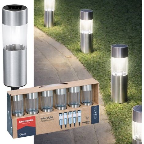 Grundig Éclairage de chemin Argent H15xl4.5xL4.5cm (1/5)