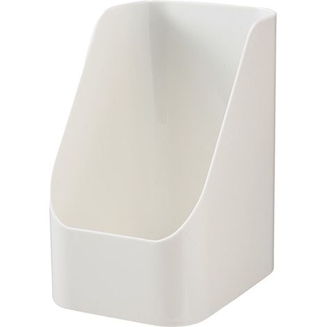 Boîte de rangement bureau blanc, organiseur cosmétique plastique salle de bain, boîte alimentaire design biseauté, tiroir maquillage rangement (1/5)