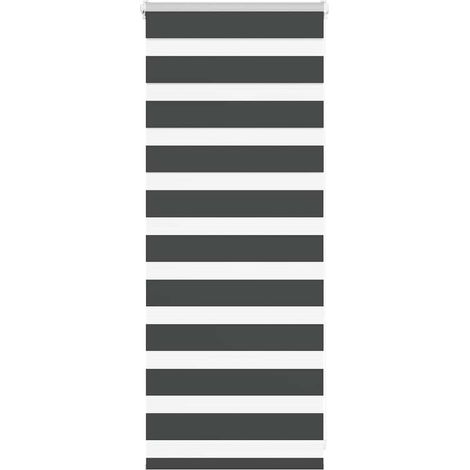 Doppelrollo Schwarz 60x100 cm Stoffbreite 55,9 cm Polyester