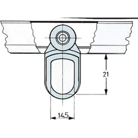 OMGE 903 CARRELLO NYLON A 2 RUOTE D 15 NYL P 8 KG