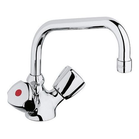 Mitigeur d'évier STANDARD DN 15 Terralux manette, plastique chromé KLUDI