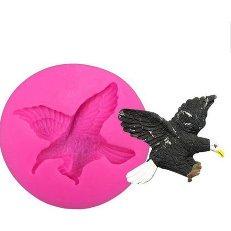 Moule en silicone aigle volant 3D mignon (1 pièce) pour glaçons, gelées, desserts, savons, cupcakes, décorations de gâteaux, bonbons cristal, chocolat, pudding, pâte à sucre, fondant et crèmes glacées