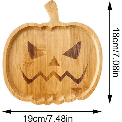 Assiette citrouille d'Halloween, assiette fantomatique, plateau d'Halloween (1/5)