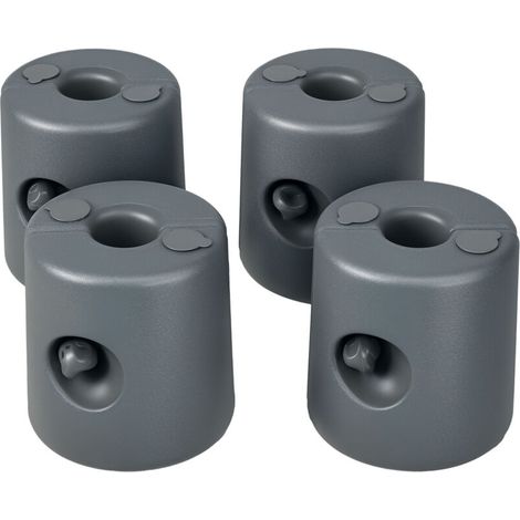 Lot de 4 pieds de tonnelle pop-up, remplissables eau/sable, stabilisateurs pour pavillon HDPE, avec vis de sécurité intégrées. (1/5)