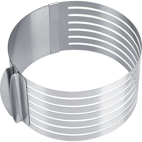 Anneau À Gâteau Rond Réglable - Acier Inoxydable 430 - Pour Pâtisserie Et Pain Tranché - 1 Pièce (1/5)