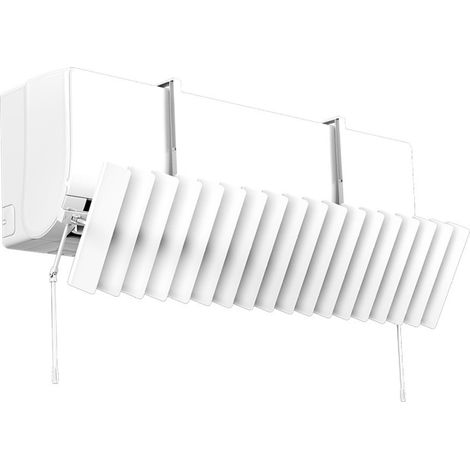 Déflecteur d'air pour climatiseur mural - Lames réglables pour rediriger le flux d'air et le soufflage direct - Déflecteurs blancs