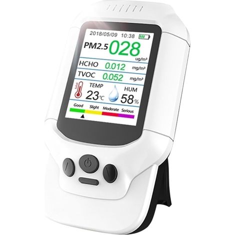 Luftqualitätsmonitor, Luftqualitätsmonitor, Formaldehyd-Detektor, tragbarer Analysator, Staubsensor, Luftqualitätsdetektor