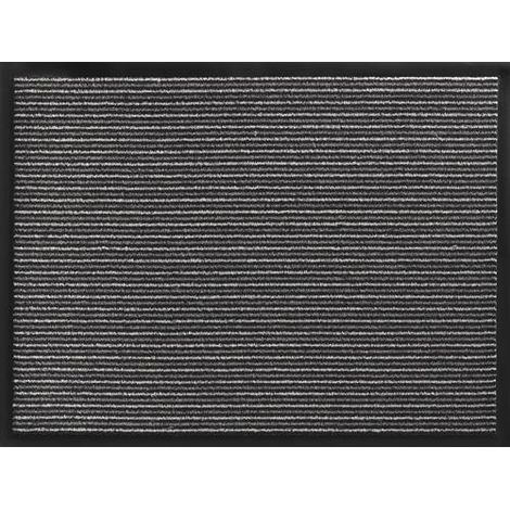 Fußmatte gestreift anthrazit Polypropylen L600xB800xS5mm (1/2)