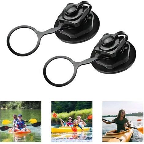 Pair 2 PCS Valve Spirale de Gonflage avec Bouchon Universelle Valve d'Inflation à Sens Unique Remplacement Pièce Détachée Annexe Accessoire pour Réparation de Bateau Pneumatique Canot Gonflable (1/4)
