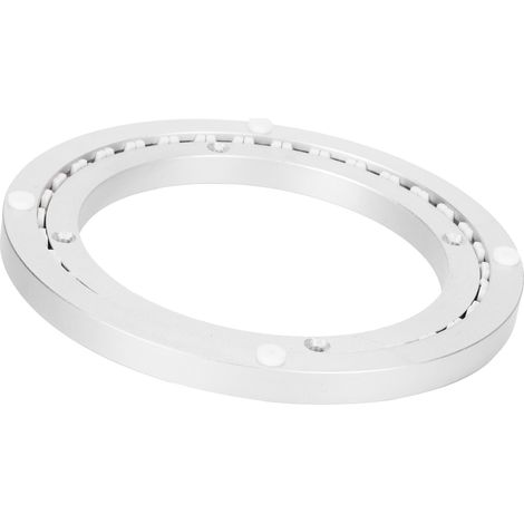 Plateau tournant rond et silencieux en alliage d'aluminium robuste, 20 cm (8 pouces). (1/5)