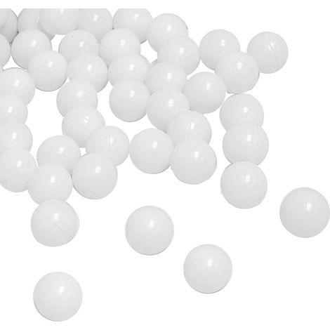 LittleTom set di 50 Palline 5,5cm per riempire piscine gioco per bambini Bianco (1/5)