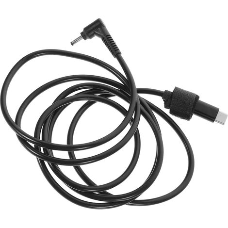 Câble de Charge USB-c vers DC 3.0x1.0 Mm en PVC pour Charge Rapide Noir, Cuivre Interne, Solution de Charge Polyvalente, Performance Fiable et Sûre, Convertisseur Flexible (1/5)