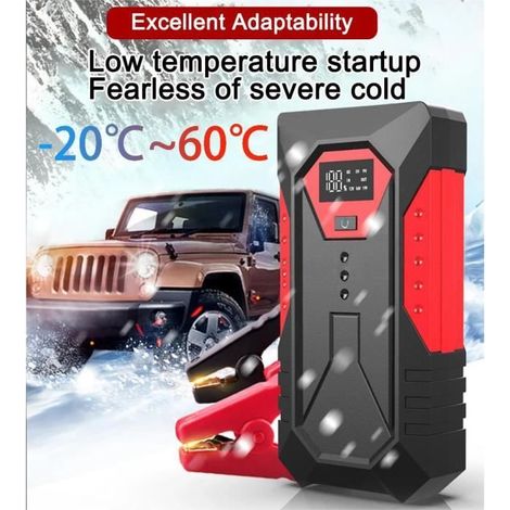Booster Batterie Voiture - PRUMYA - 1200A - 18000mAh - Voiture à essence/diesel - Sortie USB 5V-2A (1/4)