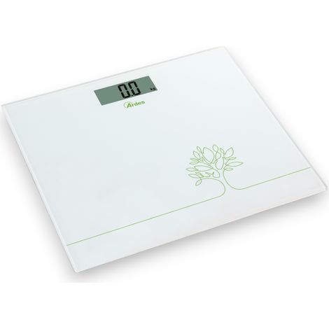Bilancia pesapersone con display digitale LCD e piano in vetro max 150 kg Libra Ardes