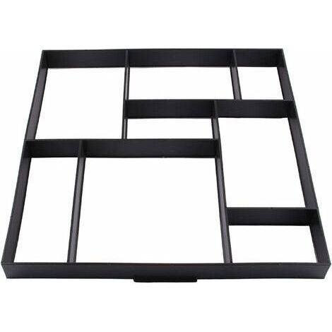 BUNTHAUS 60 x 50cm Moule à Pavé Plastique Pavage Moyen Béton Moules Pierres Stepping Stone Jardin Allée Moule Pavage Chemin Moule Walk Maker
