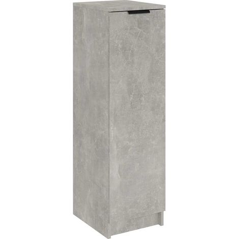 Maison Exclusive - Scarpiera Grigio Cemento 30x35x100 cm in Legno Multistrato (1/5)