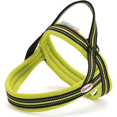 Pettorina modello Dolomiti linea Action svedese e con dettagli catarifrangenti per cani di media-grande taglia: 80-92 cm - giallo
