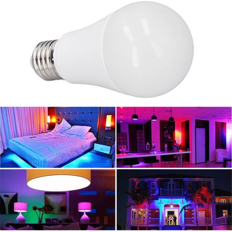 Ampoule LED intelligente 9W/E27 à intensité variable, compatible avec Alexa, Google Hue et SmartThings (commande vocale). (1/5)