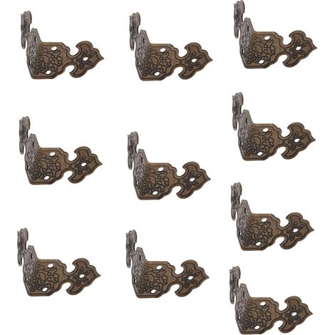 10 protège-coins décoratifs - laiton - marron - style vintage (1/5)