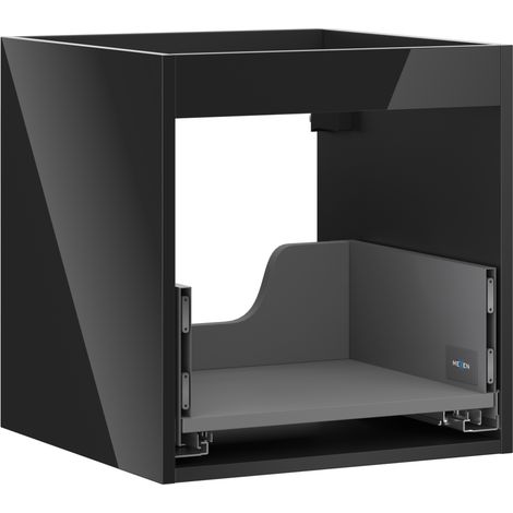 Mexen Box-A cuerpo de gabinete debajo del lavabo 45 cm, 1 cajón, negro brillante - 91AX0-0450-470-1-70 (1/4)