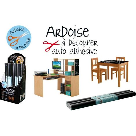 LAVAGNA NERA ADESIVA RITAGLIABILE IN ROTOLO CON PENNARELLO 45X100 CM ACCESSORI CASA
