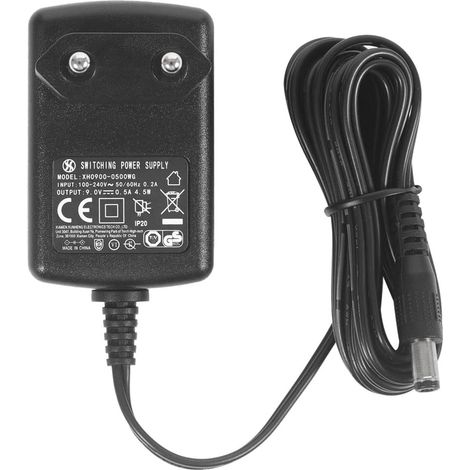 Adaptateur d'alimentation DC 9V 0,5A, Fiche 5,5mm x 2,1mm, Centre Positif (1/5)
