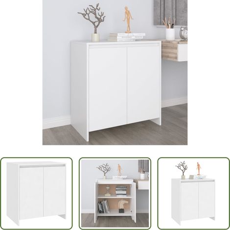 vidaXL Beistellschrank -  Sideboard Weiß 70x41x75 cm Holzwerkstoff (1/5)