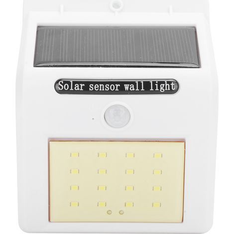 Lanterne solaire extérieure 16LED 2en1, lampadaire mural de cour avec détection infrarouge et humaine, éclairage de jardin sans fil. (1/5)