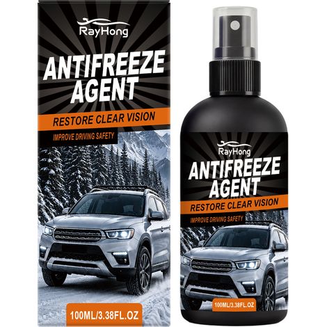 Le spray antigel RAYHONG abaisse le point de congélation du verre, ralentit la condensation du givre à basse température et crée un champ de vision plus clair (100 ml). (1/5)