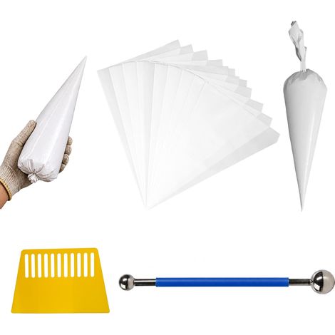 20 Sac De Mortier, Poche À Jointer, Sacs En Ciment Résistants Aux Déchirures, Sacs de Remplissage de Joints Durables, Idéals Pour Carrelage, Briques Et Travaux de Construction (1/5)