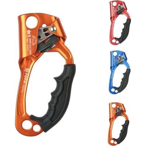 Ascensor de escalera, manija ascendente, herramienta de cuerda para escalada, equipo para escalada y arboricultura, material de aleación de aluminio-magnesio forjado en caliente, adecuado para 8-12 mm (1/4)