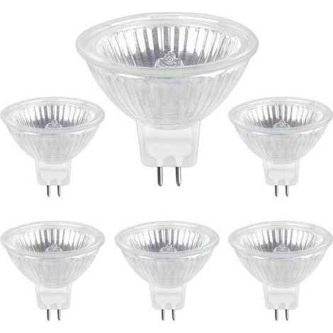 Ampoule Halogène MR16 GU5.3 50W 220V – Lumière Chaude 2700K 680lm Dimmable pour Éclairage Intérieur, Lot de 6 (1/4)