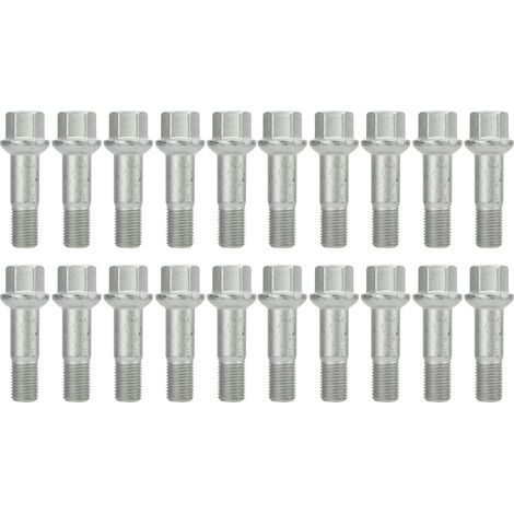 Ausla 20 Pièces Boulon de Roue M14x1,5 0009905307 Longueur 67 Mm Remplacement pour ML350 S500 GLK350 S550 CL500 GL450 Traitement Thermique de Forgeage Solide Convient aux Boulons (1/5)