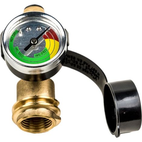 Adaptateur De Bouteille De Propane POL Avec Jauge - Manomètre De Pression (1/5)