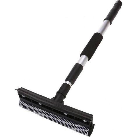 Fenêtre Raclette Outil De Nettoyage Fenêtre De Nettoyage Voiture Pare-Brise Raclette De Nettoyage Mesh Éponge avec du Caoutchouc Lame (1/5)
