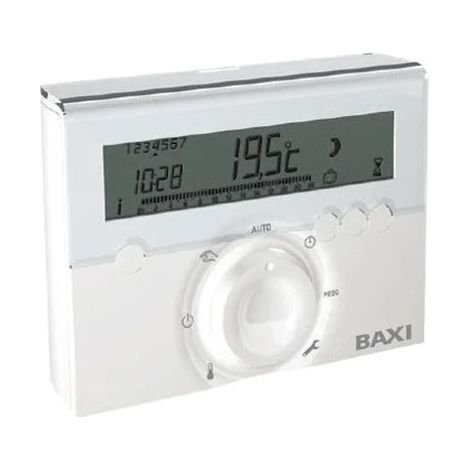 Termostato de ambiente programable Baxi TX 1200 con cables (1/3)